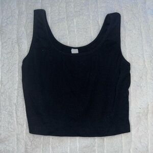 black tank crop top size medium like new